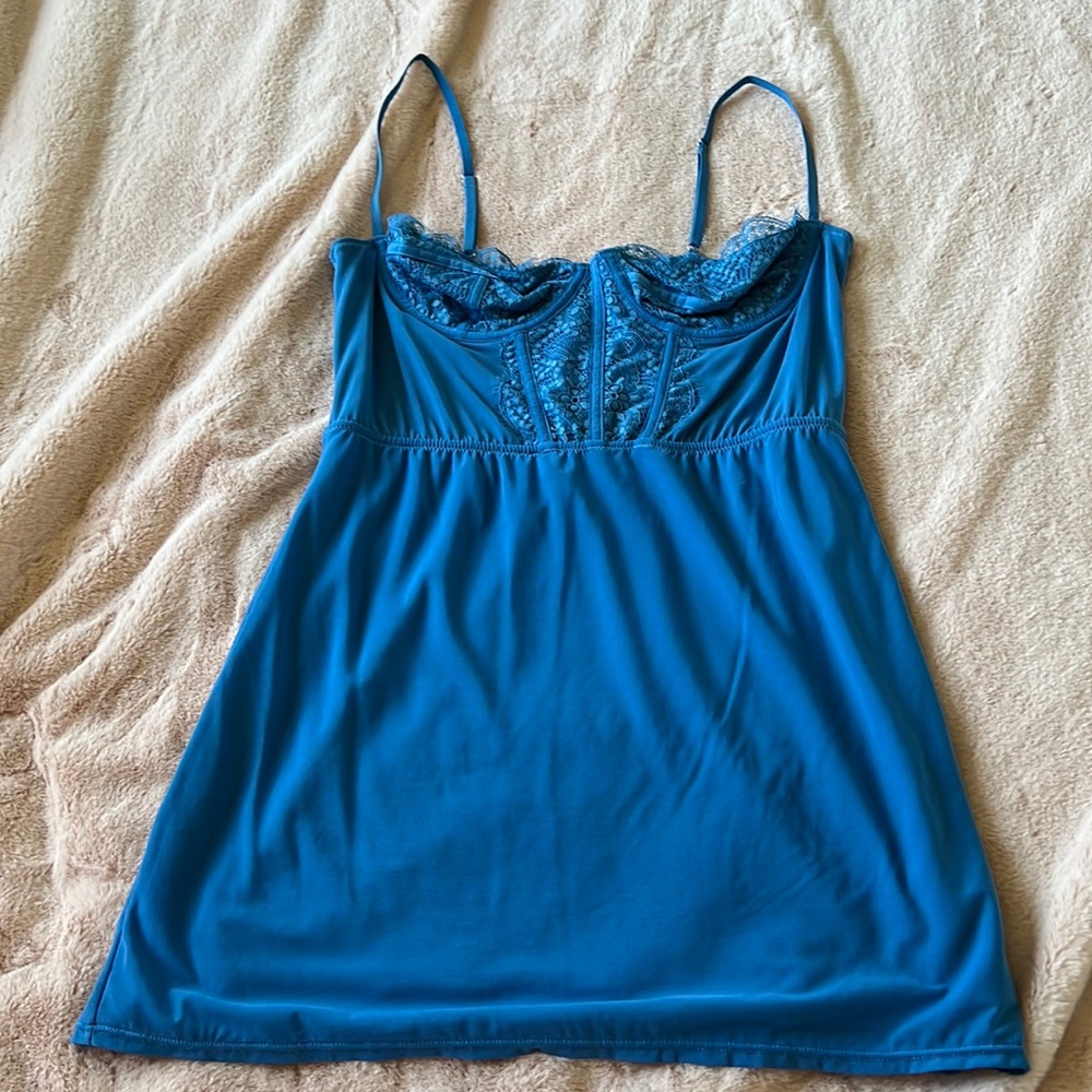 Urban outfitters blue corset dress